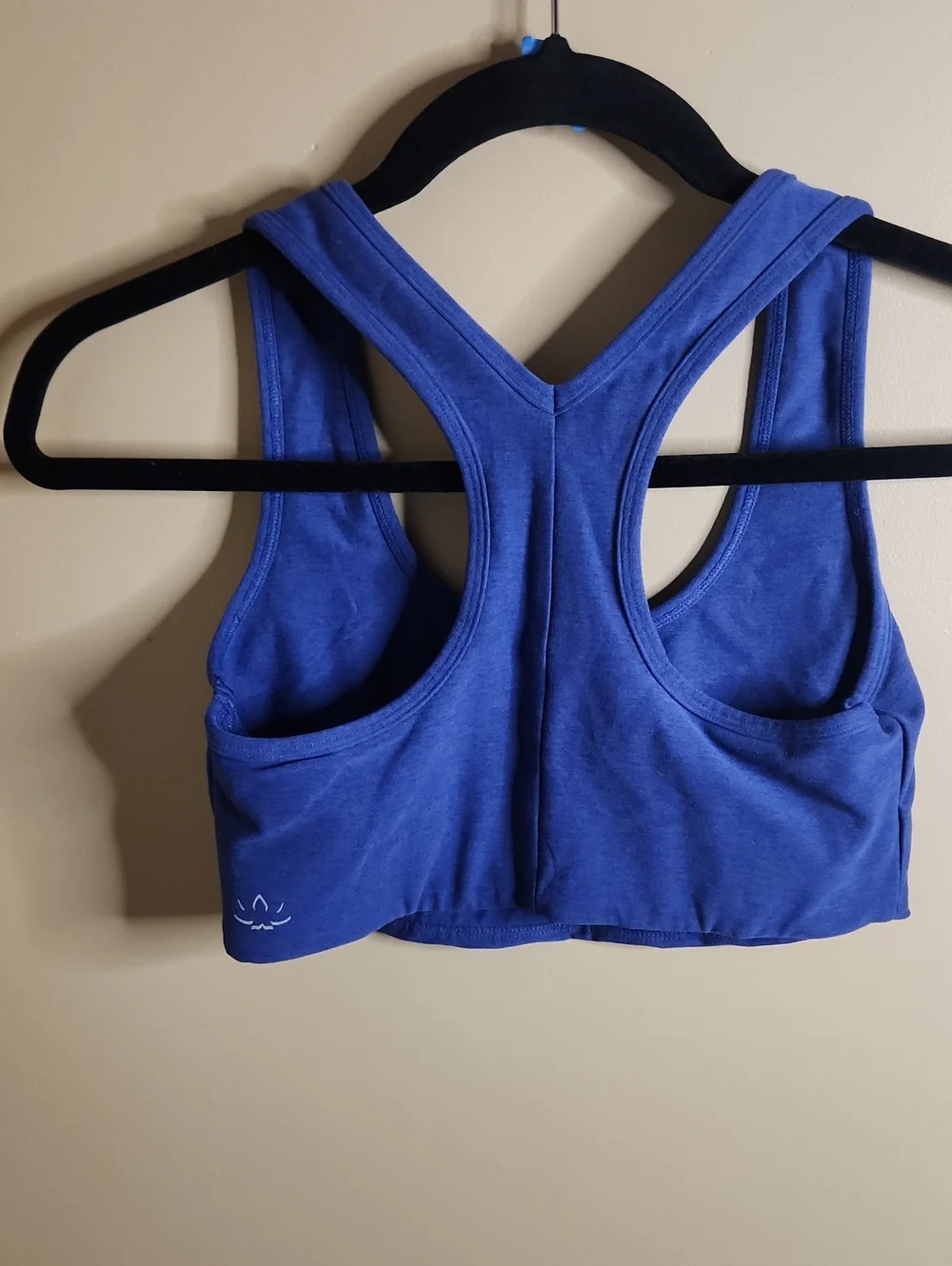 Beyond Yoga SpacedyeSimplicity Long Line Bra 2.0 in Marine Blue Heather. Sz M..